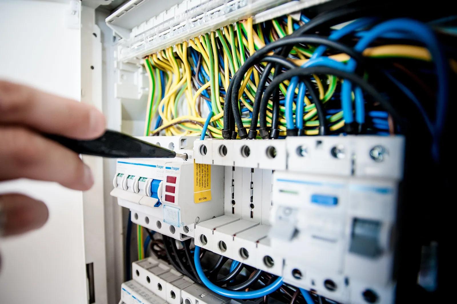 Electrical panel assessed during a service upgrade quote in London